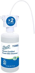 Scott® Green Certified Foam Hand Soap (11285), 1.5 L Clear, Unscented Under-Counter Hand Soap Refills for Scott® Slimline and Kimberly-Clark Professional® Counter-Mount Dispensers (2 Bottles/Case)
