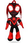 Marvel Spidey and his Amazing Friends Boys' Kids Plush Toy Backpack - 18 Inch, Adjustable Straps, Zipper Closure, Spin, 18in