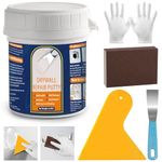 Drywall Repair Kit 8.8OZ Spackle Wall Repair Kit with Scraper Sanding Pad to Quick Fix Wall Surface Holes and Creak Damage Wall Mending Agent for Home Wall Putty Plaster Dent Wood Scratch Repair