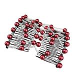 Beads Hair Combs Magic Elastic Hair Clips Stretchy Hair Comb Double Clips for Female Girls Hair Accessory
