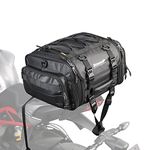 Rhinowalk Motorcycle Saddle Bag Motorbike Tail Bag Waterproof Expandable Pannier Bag Powersports Travel Luggage