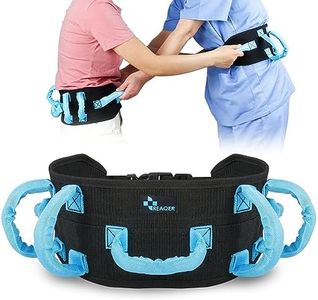 REAQER Gait Belt Transfer Belts for Lifting Seniors Walking and Standing Assist Aid for Bariatric, Elderly, Handicap, Occupational & Physical TherapyCaregiver Nurse Therapist