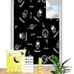 Portable Blackout Blind,Travel Blackout Blinds，Temporary Blackout Blinds,100% Blackout Shades 300 * 145cm,Cuttable/Temperature Control/Privacy Black Out Blinds for Bedroom Window Films.(Starry Sky)