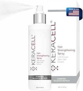 Keracell Hair Strengthening Spray Enriched with MHCsc Stem Cell Complex, Pro Vitamin B5, Minerals, and Amino Acids, Conditioning and Moisturizing Leave-In Detangler for All Hair Types, 8 fl oz