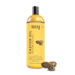 Rey Naturals Cold Pressed Extra Virgin Castor Oil For Hair Growth | Nourishing Hair Oil For All Hair Types | Deeply Moisturizes, Repairs And Strengthens Hair | For Hair Growth And Adds Shine - 200ml