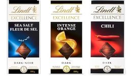 Lindt Chocolate Excellence Combo Pack Collection Of Dark Chocolate, Sea Salt, Intenes Orange, Chilli, Each 100 grams Pack Of 3