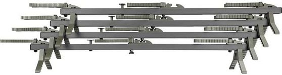 XOP-XTREME OUTDOOR PRODUCTS New 2021 Aluminum Climbing Sticks for Hunting Treestands - Set of 4 - Storm Grey w/XOP Green Steps, 34 Inches Long