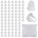 WLLHYF 1000/1200PCS Silicone Earring Backs Clear Earring Backings Soft Silicone Pierced Safety No-Irritate Hypoallergenice Earring Stoppers Replacement for Hook Earring Studs Hoops (1200pcs)