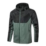 North Shore Goods Windbreaker Shell Jacket, Water and Wind Resistant, Light and Breathable for Biking, Hiking, Running