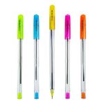 TOTEM Pin On Ball Pens | 60 Blue Ink Pens | 0.7 mm Tip | Comfortable Grip | Pens Combo Pack | Best Pens for Writing | Perfect for KIds