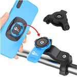 Trends World MobiLock Bike Mobile Phone Holder with [Strong 3M VHB Adapter + Vibration Dampener] Motorcycle Phone Mount (Handlebar-Blue)