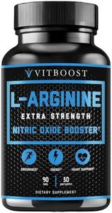 VITBOOST Extra Strength L Arginine Capsule 1500mg - Nitric Oxide Supplements for Stamina, Muscle, Vascularity & Energy - Powerful NO Booster with L-Arginine, L-Citrulline & Essential Amino Acids
