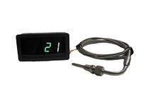 EGT Temperature Sensors K type Probe with Green LED Gauge Combo Kit for Car Exhaust Gas Measurement