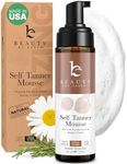 Self Tanner Mousse - USA Made with Natural & Organic Ingredients, Self Tanning Mousse for Dark Fake Tan, Sunless Tanner, Clear & Non Toxic Tanning Foam for Streak Free Finish, No Nasty Smell
