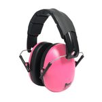 Baby Banz Children's Hearing Protector Earmuffs, Pink, 2-10 years, 1-Pack