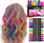 Jim&Gloria Dustless Hair Chalk Gifts for Girls Makeup Kit - Washable Dye Temporary Hair Color Christmas for Kids Age 4 5 6 7 8 9 10 11 12 Year Old Girl Birthday Gift Toy - Teen Girl Gifts Trendy Stuff