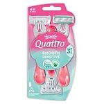 WILKINSON SWORD - Quattro For Women | Sensitive | 3 x Disposable Razors