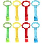 Kisangel 8pcs Baby Play Gym Baby Walking Assistant Stand Up Rings Pull Up Ring for Infant Baby Toddler