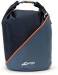 Kurgo Kibble Carrier for Dogs, Dog Food Travel Bag, Pet Food Travel Storage Container, Dog Travel Accessories for Camping, Easy to Clean, PVC Free, Foldable, Holds 5 Pounds (Navy Blue)