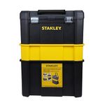 STANLEY Essential Rolling Workshop Toolbox, 3 Tier Stackable Units, STST1-80151