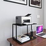 DECOWORLD || Printer Stand || Multipurpose Printer Table for Home, Office and Workstation (Black)