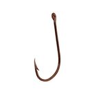 Eagle Claw 084F-2/0 Plain Shank Offset Fishing Hook, 40 Piece (Bronze)