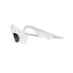 SHOKZ OpenMove - Open-Ear Bluetooth Sport On Ear Headphones - Bone Conduction Wireless Earphones - Sweatproof for Running and Workouts (White)