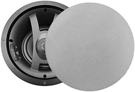 MFR 6.5" Edgeless Angled Ceiling Speaker for Whole House Audio, Home Theater, Indoor/Outdoor, Bath, Kitchen, Covered Porches