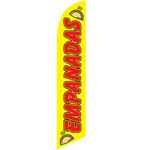 Empanadas Advertising Feather Flag Banner Swooper - Replacement Flag Only