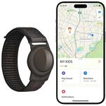 GPS Tracker for Kids (iOS Only) iOS Only Real Time Mini Locator Watch Band for Teens Special Needs and Elderly Hidden Tracking Device Works with Apple Find My No Monthly Fee Smart Safety Solution