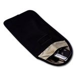 Minder Signal Blocker - Jamming Case/RFID Blocking Pouch for Keyless Entry Car Keys & Mobile Phones - Faraday Bag Protection - Security against Relay Crime (Black, 170mm x 105mm (Internal))