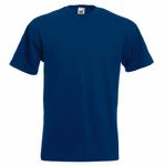 Fruit of the Loom Men's Super Premium Short Sleeve T-Shirt, Navy, X-Large