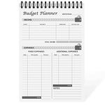 Budget Planner Notepad - Undated Expense Tracker Notebook. Monthly Budgeting Journal, Finance Planner & Accounts Book to Take Control of Your Money.A5(5.6 x 8.3inchs), 100gsm paper-Black