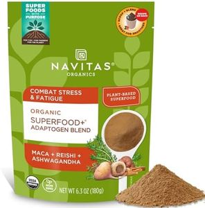 Navitas Organics Superfood+ Adaptogen Blend for Stress Support (Maca + Reishi + Ashwagandha), 6.3oz Bag, 30 Servings — Organic, Non-GMO, Vegan, Gluten-Free, Keto & Paleo.