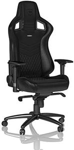noblechairs EPIC Gaming Chair - Office Chair - Desk Chair - Real Leather - Black