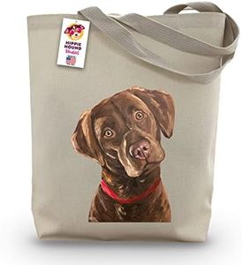 Chocolate Lab Tote Bag - Gifts For Mom - Chocolate Lab Lover Gift - Chocolate Labrador Gifts For Women -Handmade Totes - Canvas Totes - Reusable Shopping Bag - Grocery Bag - Handbag - Beach Bag