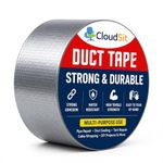 CloudSit Duct Tape 48mm x 50 Meter Grey | Heavy Duty Waterproof Adhesive Tape for HVAC Duct Sealing, Repair, Packing, Craft & Multi-Purpose Use | Strong Adhesion Pack of 1