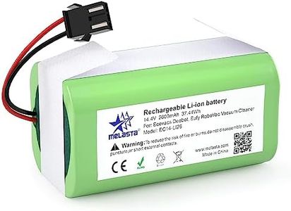 melasta 14.4V 2600mAh Li-ion Battery for Eufy RoboVac 11, 11S, 30, 30C, 15C, 15T, Replacement Battery for Ecovacs Deebot N79, N79S, N95, DN622, Tesvor X500, Conga 990, 950, 1090 Vacuum Cleaner