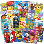 24 Pack Small Coloring Books for Kids Ages 4-8, 2-4 - Bulk Coloring Bundle Classroom Rewards, Prizes, PreK Kindergarten Party Favors with Disney, Nick, More | Mini Activity Books for Boys, Girls