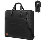 Garment Bags for Travel,Moulyan Carry on Garment Bags for Hanging Clothes Travel,Waterproof Suit Bag with Straps for Men Women Black