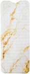 ENKOSI Bath Mat – Large 40 x 16 Inch Non-Slip Bathtub Mat with Secure Suction Cups & Drain Holes – Extra Long Bathroom Shower Mat for Tub with Marble Gold Design (40x16 Marble Gold)