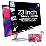 Pxin FuTech 23 Inch (16:9) Monitor Privacy Screen Filter - NO Eye Strain | Anti-Blue Light + Anti-Glare | Privacy Screen Protector