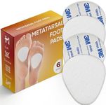 Homergy Metatarsal Pads for Women and Men - 12 Piece, 1/4'' Thick, Ball of Foot Cushions - All Day Pain Relief and Comfort - Forefoot Pads and Sole Support for Metatarsalgia, Mortons Neuroma