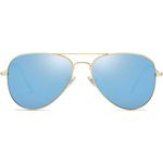 SOJOS Classic Aviator Polarized Sunglasses for Men Women Vintage Retro Style,Gold/Blue