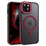 BENTOBEN iPhone 14 Plus Case, [Compatible with Magsafe] iPhone 14 Plus Phone Case Translucent Matte Slim Thin Shockproof Anti-Slip Women Men Magnetic Case for iPhone 14 Plus 6.7",Red