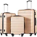 COOLIFE Luggage 3 Piece Set Suitcas