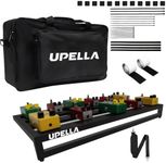 UPELLA Guitar Pedal Board Aluminum Guitar Effect Pedal Board 22'' x 12.5'' Guitar Effects Pedalboard Accessories with Carrying Bag