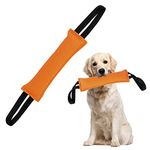 Dog Tug Toy,Dog Bite Tug with 2 Strong Handles,Dog Bite Pillow,Durable Dog Pull Toy,Jute Bite Toy for Medium to Large Dogs,Interactive Dog Toys for Tug of War,Fetch,Puppy Training Interactive Play