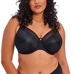 Elomi Women's Smooth: Ultimate Support & Comfort with Aerocool Fabric. Molded Cups, Tulle Top Cup, Soft Underband. DD+ Bras, Black, 38G