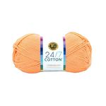 Lion Brand Yarn (1 Skein) 24/7 Cotton® Creamsicle